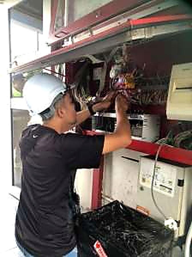 Control panel servicing