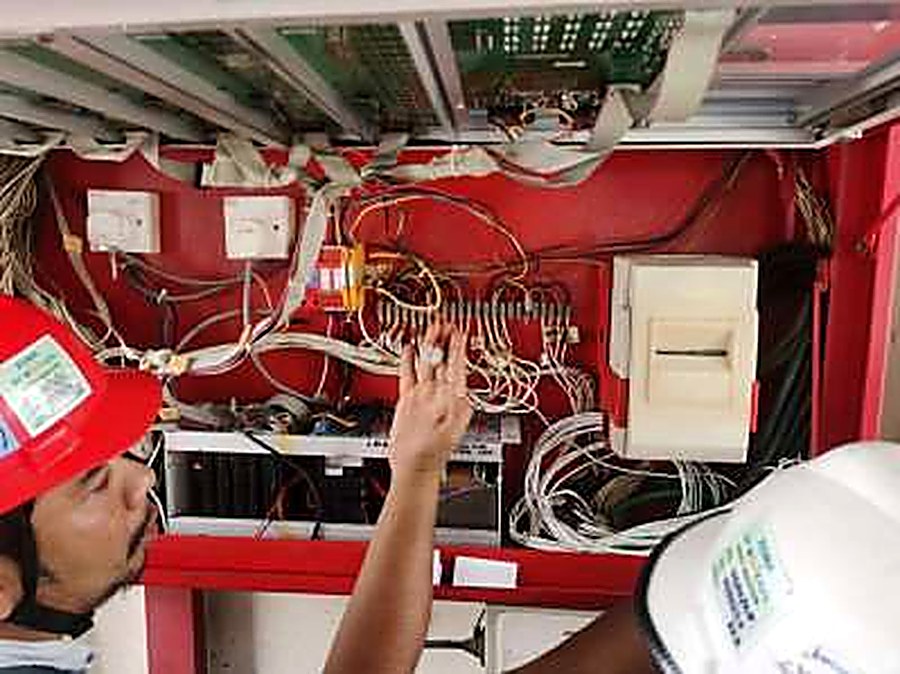 Fire alarm panel wiring and testing