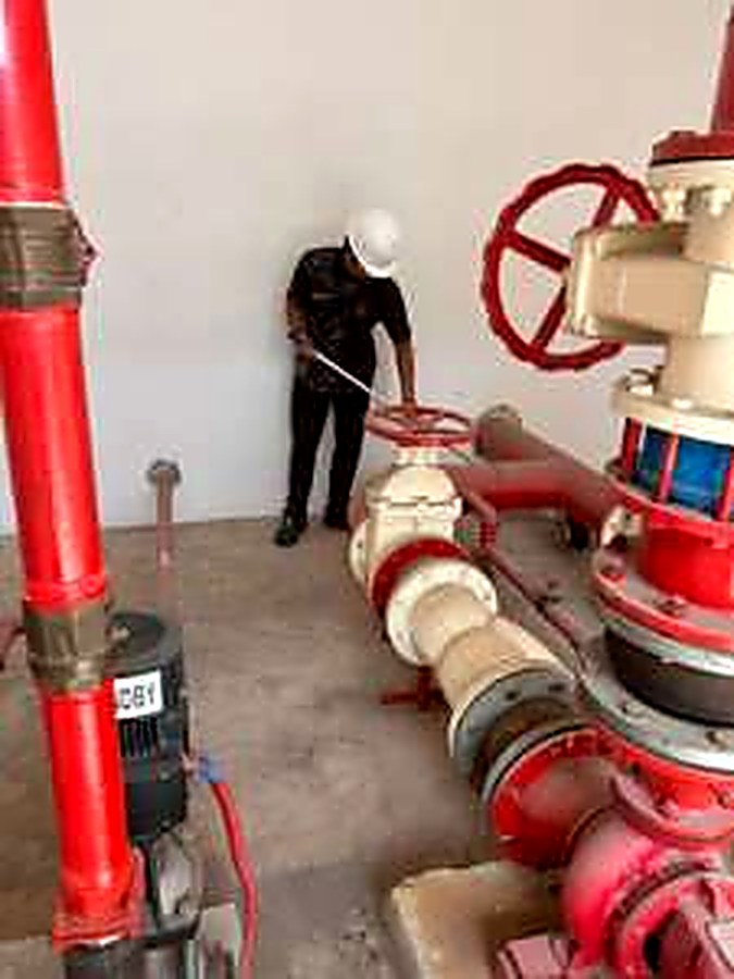 Wet riser and valve system