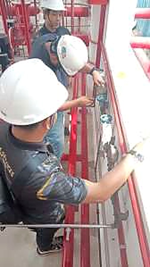 Riser pipework installation